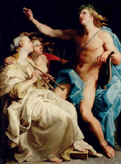 Pompeo Batoni Apollo and two Muses China oil painting art